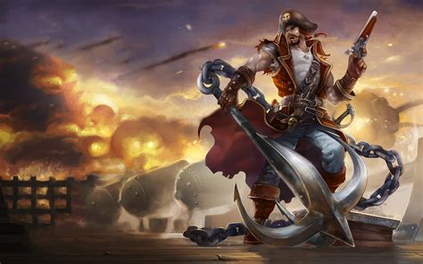 Pirates Digital Art Gangplank League Of Legends Wallpapers HD