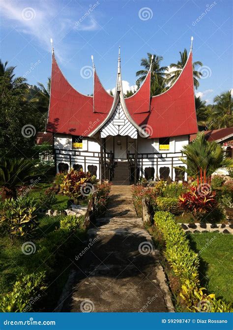 Minang Traditional House stock image. Image of white - 59298747