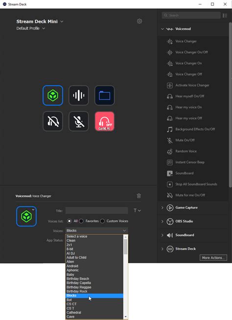 How To Use The Voicemod Plugin For Stream Deck Voicemod Help Center