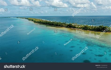 Aerial View Island Tuvalu Located Pacific Stock Photo 1732426516 ...