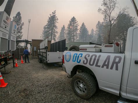 DC Solar equipment restoring cell service to fire-devastated areas ...