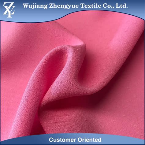 100 Polyester Dobby Woven Crepe Chiffon Fabric For Dress China Polyester Fabric And Chiffon