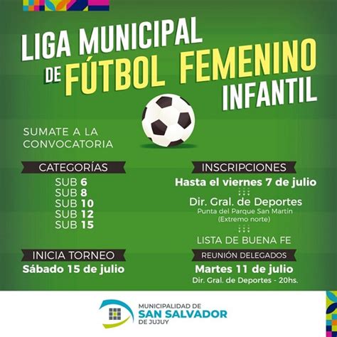 Inician Las Inscripciones Para La Liga Municipal De Fútbol Femenino Infantil