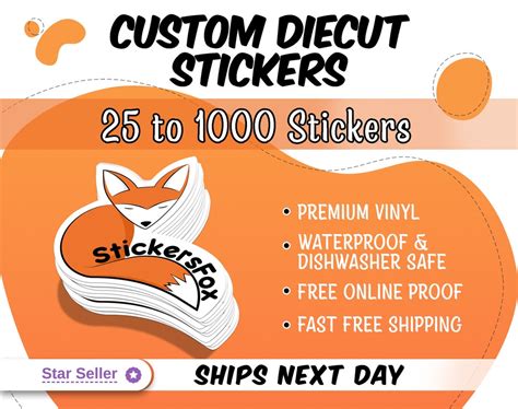 Custom Vinyl Stickers Die Cut Stickers Logo Stickers Fast Shipping - Etsy