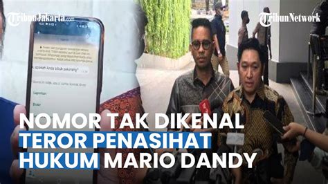 Kuasa Hukum Mario Dandy Belum Bawa Ke Ranah Hukum Soal Teror Chat Dari