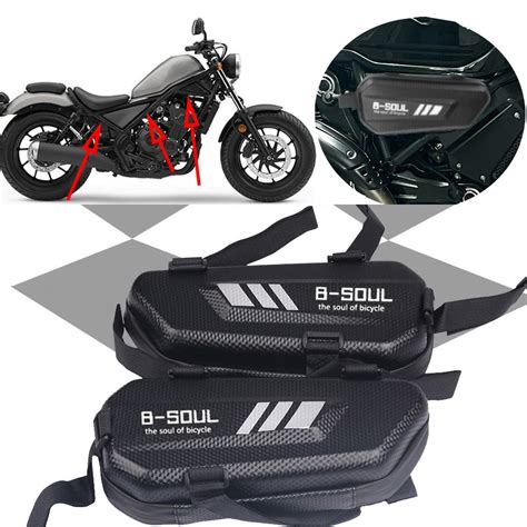 motorcycle  honda rebel     cmx side bag waterproof