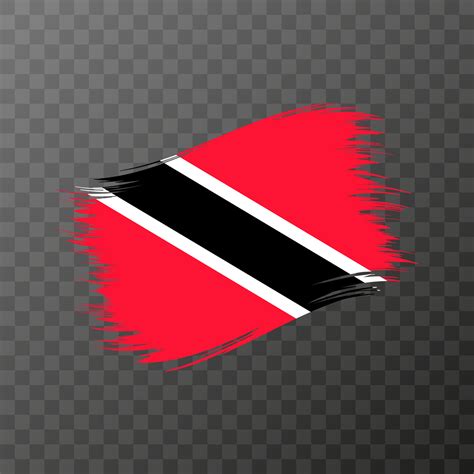 Trinidad and Tobago national flag. Grunge brush stroke. 19465733 Vector ...