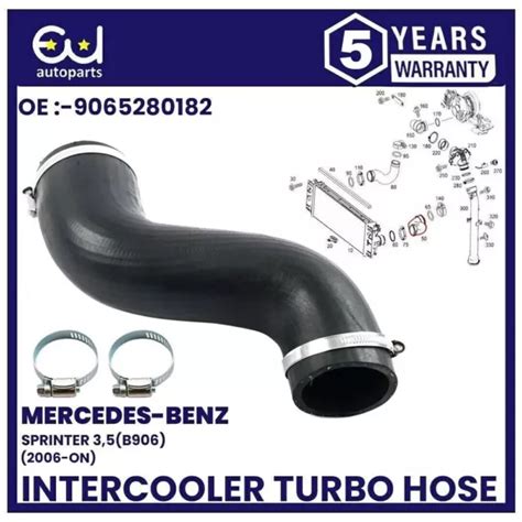 INTERCOOLER TURBO HOSE Pipe For Mercedes Sprinter W906 2 2 3 0 Cdi