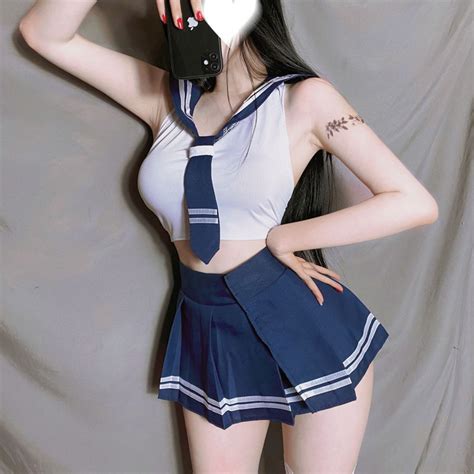 Jual COD Lingerie Cosplay Set Lingerie Baju Rok Sexy Model Cosplay