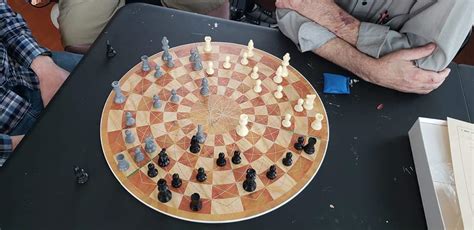 Anybody else ever play this? 3 person chess on a round board. : r ...