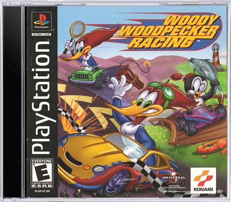 Woody Woodpecker Racing For Sony Playstation 1 Ps1 Tvgc