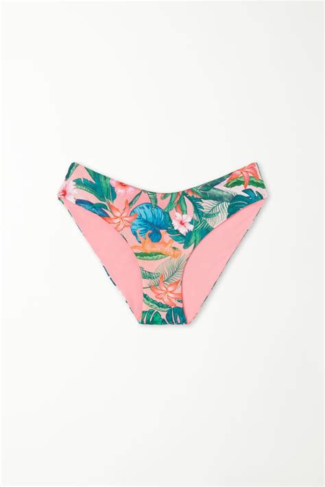Braguita De Bikini De Corte Alto Redondeada Sorbet Jungle Cl Sica Mujer Tezenis Outlet