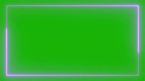 Purple Neon Border Green Screen Overlay Motion Graphics 4k 30fps