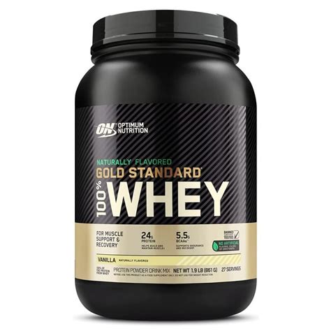 Gold Standard 100 Whey Naturally Flavored 2 Lb Optimum Nutrition