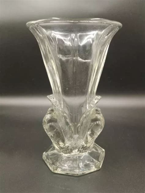 Grand Vase Josef Feigl Libochovice En Verre Boh Me Art D Co Aux Deux