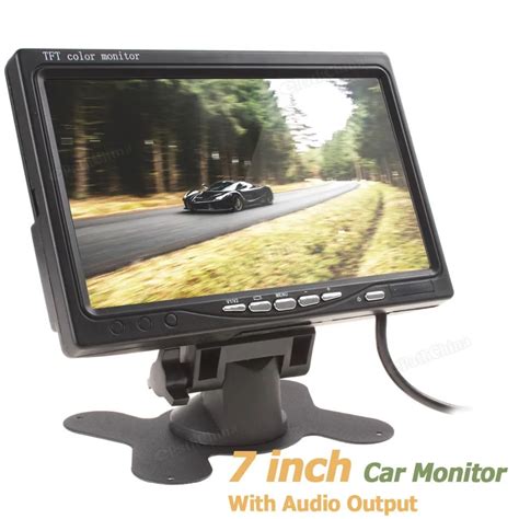 7 Color Tft Lcd Audio Output Car Rear View Monitor 7 Inch 800 X 480 Car Rearview Reverse