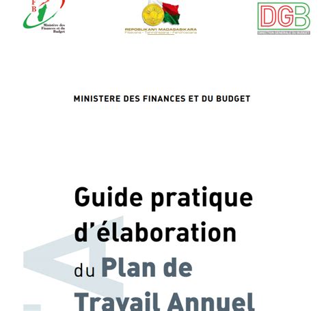 Guide Pratique D Laboration Du Plan De Travail Annuel Pta Mef Prea