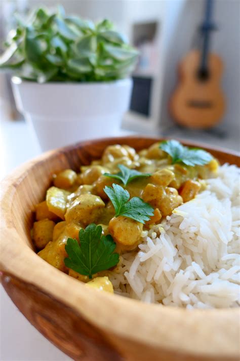 Recette Curry De Pois Chiches Au Lait De Coco