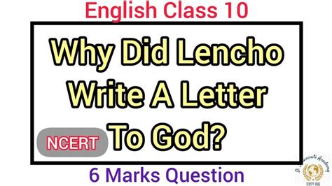 Why Did Lencho Write A Letter To God A Letter To God English Class