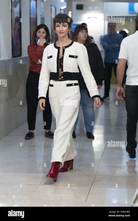 Spanish actress Ursula Corbero poses during the presentation of the ...