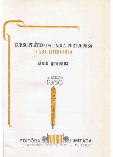 Sebo Do Messias Livro Curso Pr Tico Da L Ngua Portugu Sa Volumes