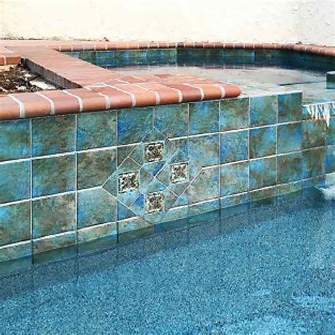 Albi 6 X 6 Deco Porcelain Pool Tile Pool Tile Waterline Pool