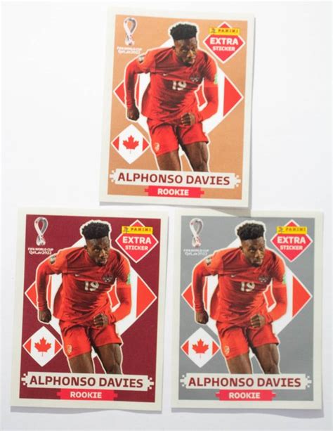 Panini WC Qatar 2022 Alphonso Davies 3x Extra Stickers Catawiki