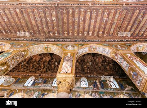 Muqarnas Soffitto Della Cappella Palatina Cappella Palatina Nel