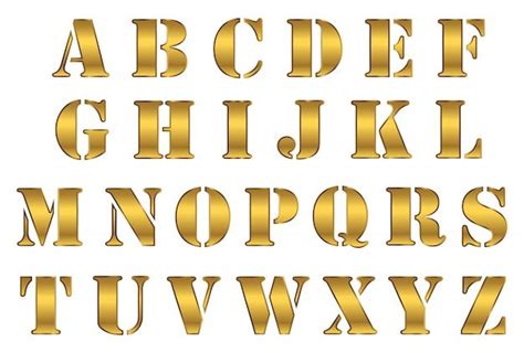 Desenho De Alfabeto Dourado Vetor Premium Photoshop Text Fonts