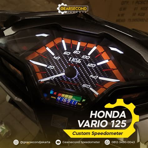 Biaya Modifikasi Custom Speedometer Vario 125 LED SPD Speedometer