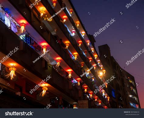 Building Night Diwali Over Royalty Free Licensable Stock Photos