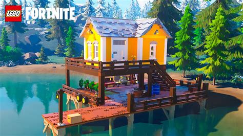 How To Build A Fishing Dock House In Lego Fortnite Youtube