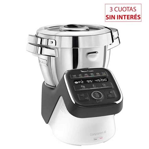 Robot De Cocina Moulinex Hf Cuisine Companion Xl Blanco Con Inox