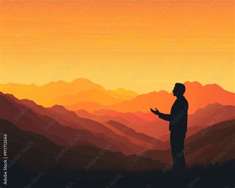 talking  god christian man  meditation  mountain  sunset