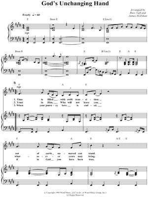 "Hold to God's Unchanging Hand" Sheet Music - 2 Arrangements Available ...