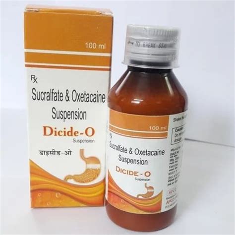 Sucralfate And Oxetacaine Suspension Ml At Rs Box In Haridwar