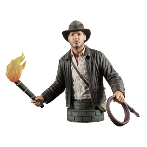 Toystnt Indiana Jones Mini Bust 15 Cm En Busca Del Arca Perdida 16