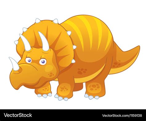 Triceratops Royalty Free Vector Image Vectorstock