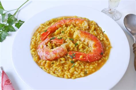 Arroz Meloso Con Gambones Suculenta Y Sabrosa Receta Fácil De Cocinar