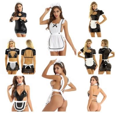 Sexy Women Cosplay French Maid Lingerie Outfit Fancy Dress Nurse Costume Uniform Ebay