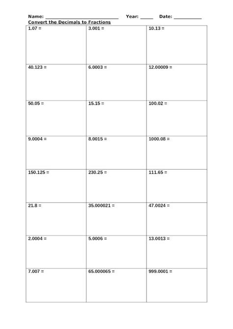 DOC Convert The Decimals To Fractions DOKUMEN TIPS