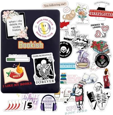 Amazon.com: 100Pcs Book Stickers for Kindle Laptop, Bookish Reading ...