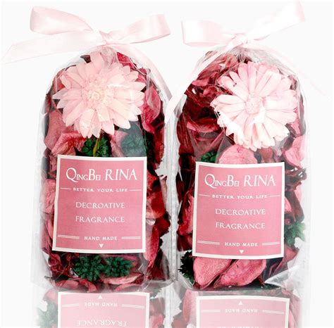 Qingbei Rina Christmas Pot Pourri Bags Pink Pot Pourri Bowl Filler