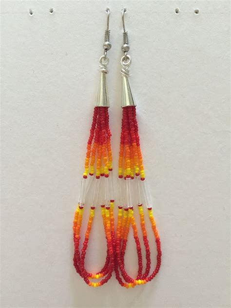 Handmade Native American Beaded Earrings Etsy