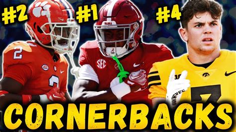 Top Cbs In The 2024 Nfl Draft Cornerback Rankings Youtube