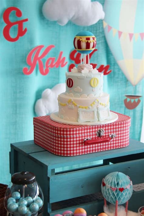 Kara S Party Ideas Growing Up Up Up Hot Air Balloon Birthday Party Kara S Party Ideas