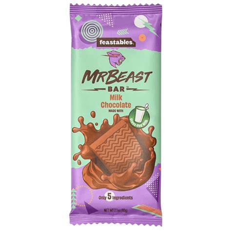 Feastables MrBeast Milk Chocolate Bar 60gr E Snacks