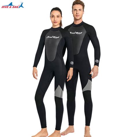 Dive Sail Premium Mm Neoprene Wetsuit Men One Piece Suits Keep Warm