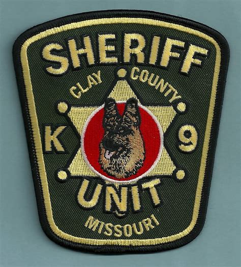 Clay County Sheriff Missouri Police K-9 Unit Patch