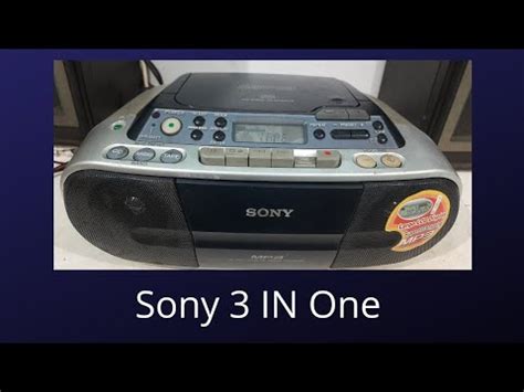 Sold Sony CFD S03CP Three In One Cassette Player Radio CD